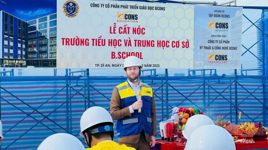Lễ cất nóc trường học Bschool Thành phố Dĩ An