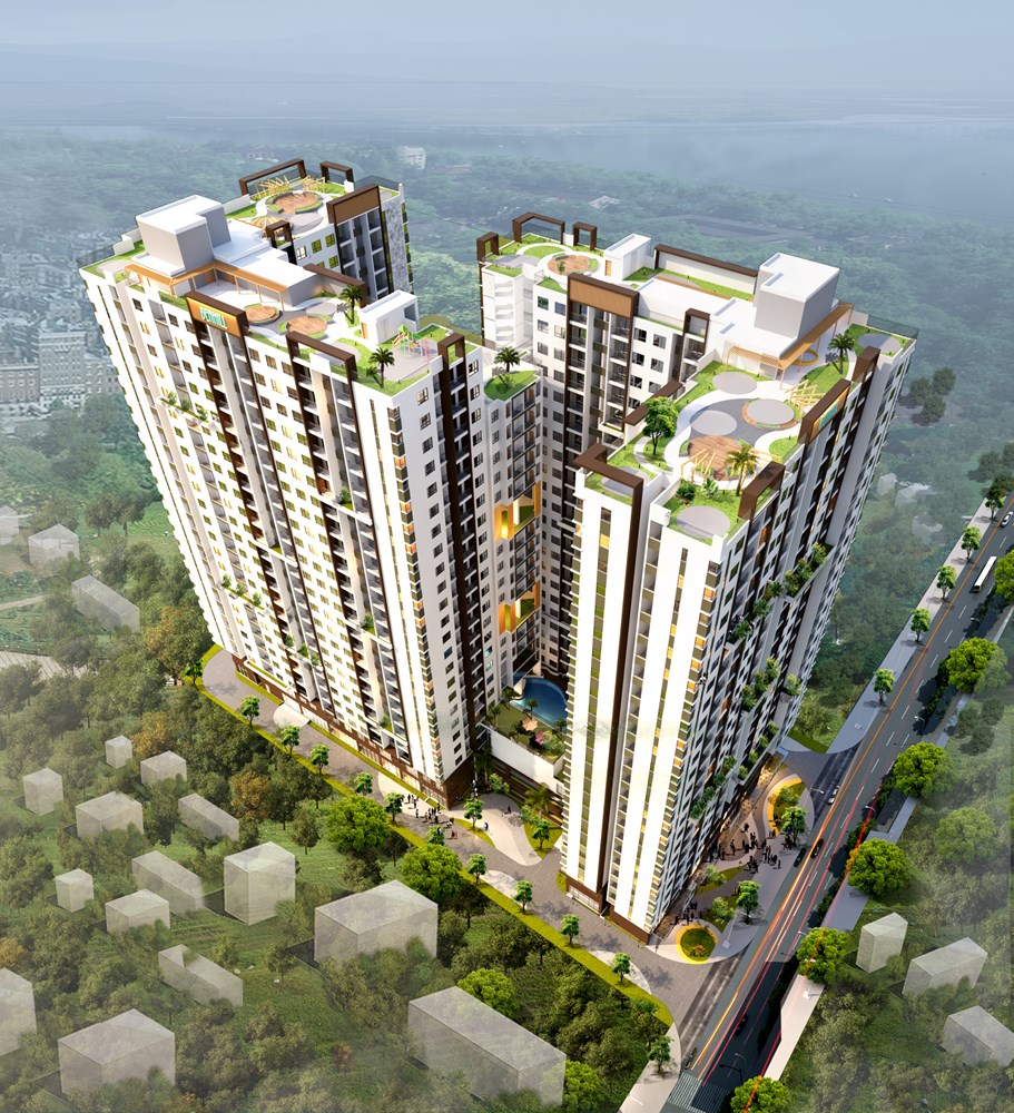 Phối cảnh dự án chung cư BenHill Thuận An